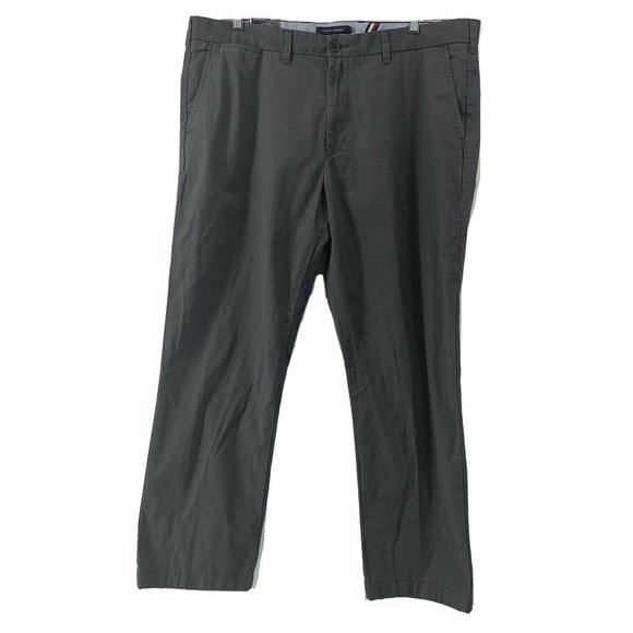 Tommy Hilfiger 40x30 Gray Custom Fit Chino Pants - Picture 1 of 8